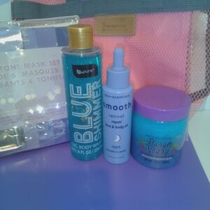 Blue Shimmer Body Wash and Skincare Set
